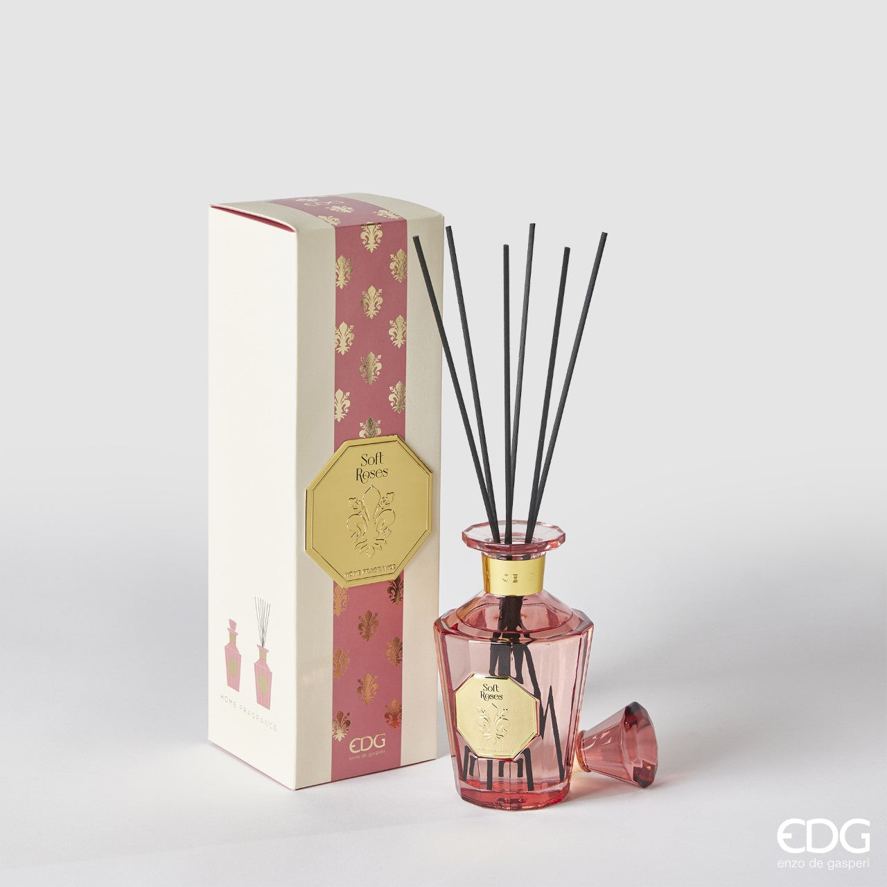 Diffusore con bastoncini Goldlily 'Soft Roses' 230ml - EDG